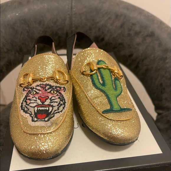 Kids Gucci Slingback Mules